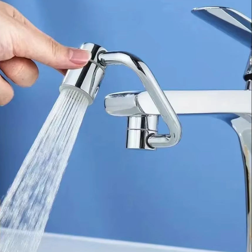 1Pc 1080° Swivel Stainless Steel Kitchen Faucet Extender Universal Splashproof Dual Mode Bathroom Sink Accessories with Adapter