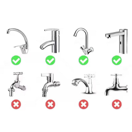 1Pc 1080° Swivel Stainless Steel Kitchen Faucet Extender Universal Splashproof Dual Mode Bathroom Sink Accessories with Adapter